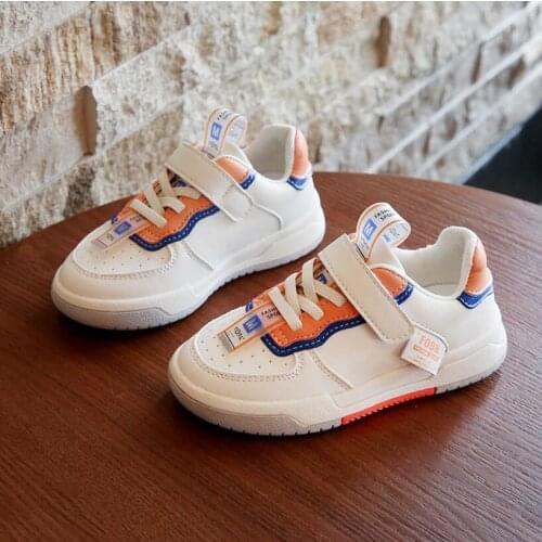 Kids sneakers boys shoes girls trainers Children leather shoes shell head school shoes child casual shoe flexible sole fashion