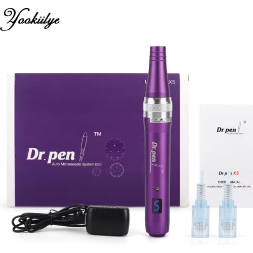 Dr Pen Ultima X5 Microneedle Derma Pen Derma Roller Remove Scar Reduce Wrinkles Stretch Marks Removal Anti-aging Plug-in Wired