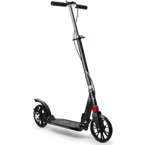 Adult two-wheeled scooter, foldable single foot scooter, double shock absorption disc brake, city scooter