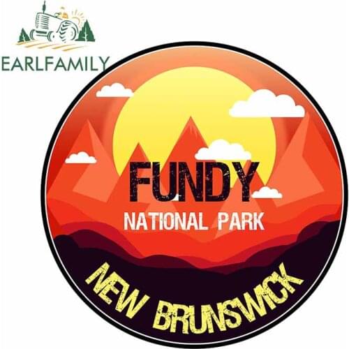 EARLFAMILY 13cm x 12.9cm For Fundy National Park Car Stickers Car Accessories Decal Creative Waterproof Decals Decoration