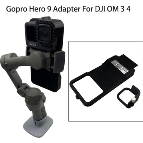Gopro Hero 9 Black Phone Clamp Extension Adapter Holder Bracket For DJI OSMO Mobile 4/3 Gimabl Gopro 9 Accessories