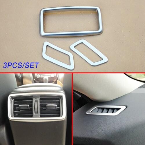 Chrome Interior Air Vent Outlet Cover Decoration Fit For Nissan X-Trail T32 Rogue 2014-2018 Accessories