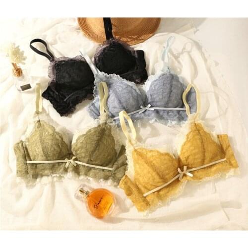 Cordless Modal Silk Bra Suit Gathering Underwear Women Underwear Set Lingerie Set Plus Size Push Up Lingerie