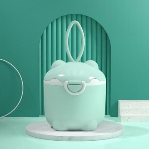 Infant Milk Powder Box Portable Outgoing Fresh Color Cartoon Large Capacity Baby Milk Case for Food Storage Container