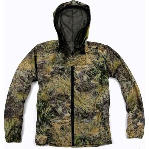 Multicam Mosquito Fishing Coat Outdoors Camping Thatch Camouflage Hunting Spring Autumn Camo Woodland Men Jacket Ventilation