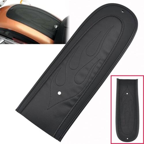 Rear Fender Bib Pad Flame Stitch for Harley 2006-2017 Seat