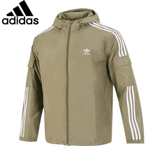 Original New Arrival Adidas Originals 3-STRIPES WB Mens Jacket Hooded Sportswear