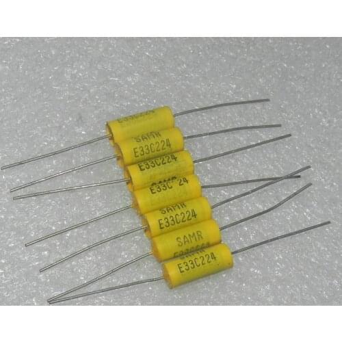 Original new 100% import E33C224 100V0.22UF 224k E33C334 100V0.33UF 334k axial film capacitor (Inductor)
