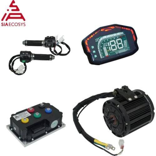 QSMOTOR 138 3000W 70H 6000W Max continuous 72V 100KPH Mid drive Motor conversion kit with SIAYQ72180 Controller
