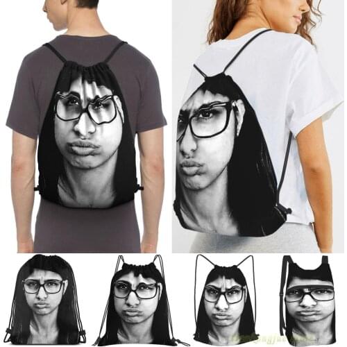 Mia Khalifa Men Purpose Drawstring Backpack Bags Women Outdoor Travel Backpacks Gym Training Swimming Fitness Bag