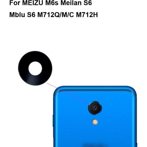 High quality For MEIZU M6s Meilan S6 Mblu S6 M712Q/M/C M712H Back Rear Camera Glass Lens test good Meilan S 6 Replacement Parts