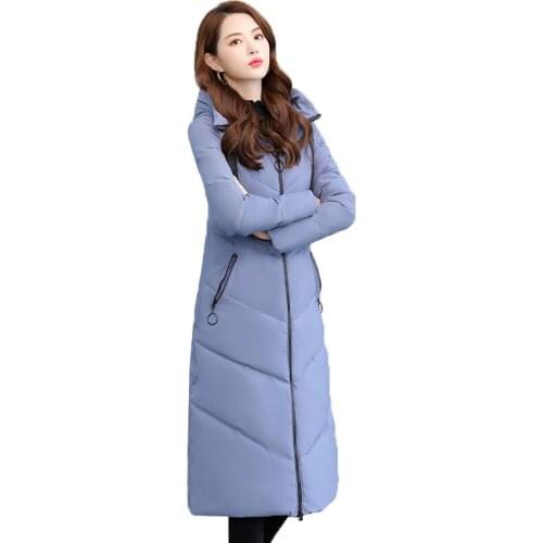 Women Parka Cotton Clothing New Winter Korean Long Sleeve Loose Warm Jacket Female Down cotton Jacket Tops 6XL Plus size T395