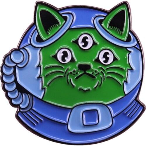 Beautiful Cat Hard Enamel Pins Collect Creativity Animal Metal Cartoon Brooch Backpack Collar Lapel Badges Fashion Jewelry Gifts