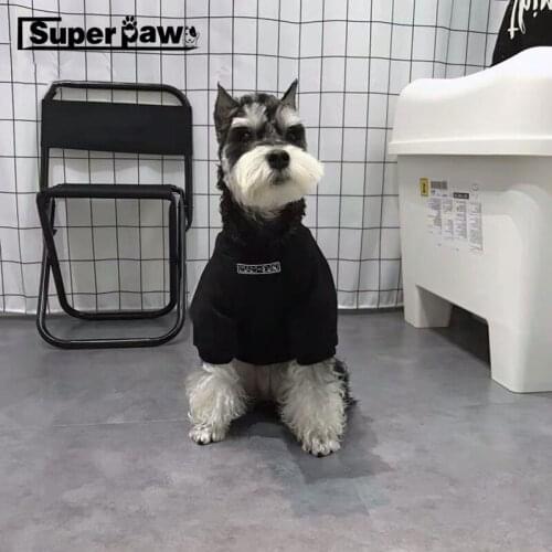 Winter Warm Pet Dog Hoodie Coat Outfit Clothes For Small Medium Dogs Schnauzer French Bulldog Teddy Pug Sweater Jacket BGC11