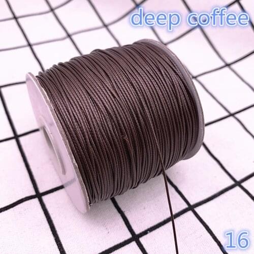 0.5-2.5mm Deep Coffee Waxed Cord Waxed Thread Cord String Strap Necklace Rope Bead DIY Jewelry Making for Shamballa Bracelet