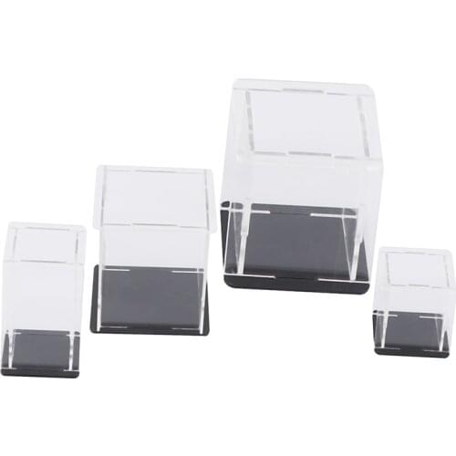 1Pc Acrylic Display Case Self-Assembly Clear Cube Box UV Dustproof Toy Protection