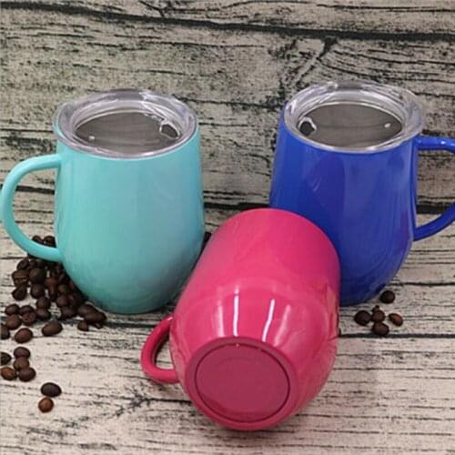 1PC Tumbler Stainless Steel Coffee Mug Double Wall Vacuum Insulated Tea Cup With Lid Travel Mug Mate Gourd