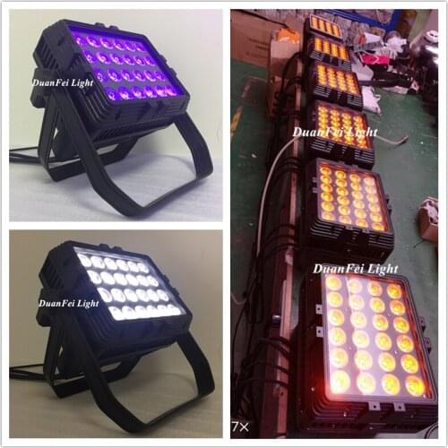 16Pieces 24x18w City Color Outdoor Waterproof Led Par Rgbwauv Dmx Washer Flood Lamp Ip65