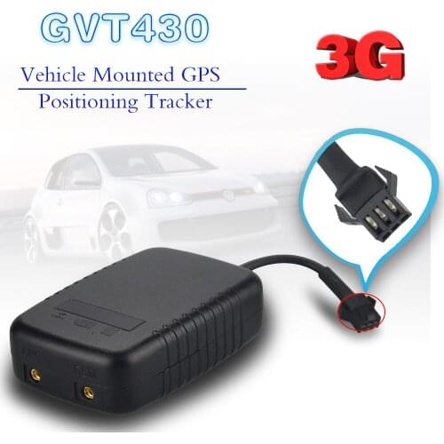 3G GPS Tracker GVT430 For Vehicle Tracking Locator With External Power Cut Off/Over Speed/Distance Alarm Geo-fence Function