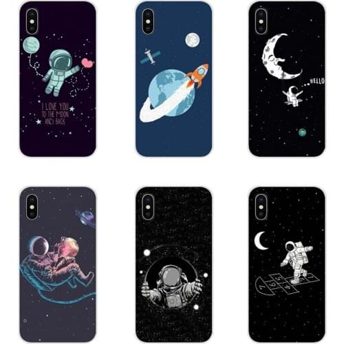 Accessories Phone Cases Covers For Samsung Galaxy A3 A5 A7 A9 A8 Star A6 Plus 2018 2015 2016 2017 Pretty Space Moon Astronaut