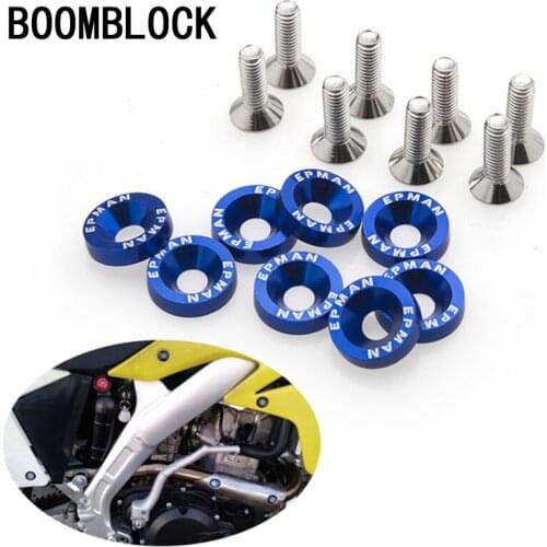 BOOMBLOCK 10pcs/set Car Styling Universal Screw For Bmw E46 E39 Audi A3 A6 C5 A4 B6 Mercedes W203 W211 Mini Cooper Accessories