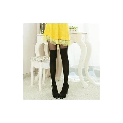 CC.AMILY Womens Black Tights