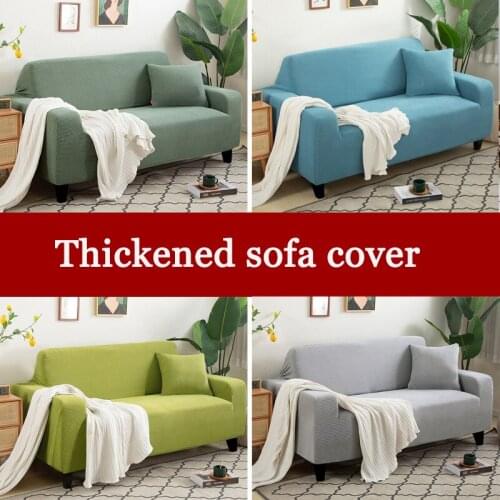 Sofa Cover Thickened Home Corn Fleece Multifunctional Cover Dust Cover Solid Color All-inclusive Elastic Non-slip Cushion Cover