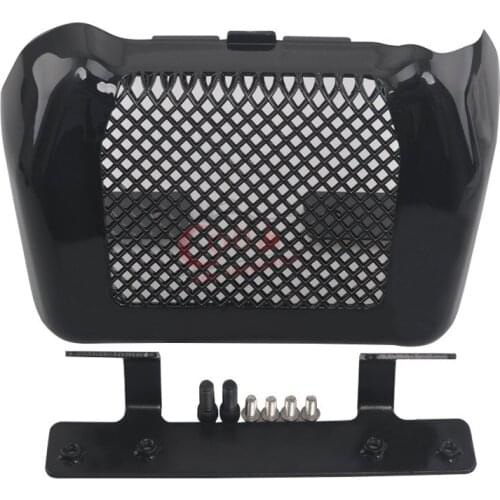 Motors Oil Cooler Coolant Cover Case w/ Bracket Metal Radiator Guard Fits for HD Harley Touring FLHR FLTR Road King Glide 17-up