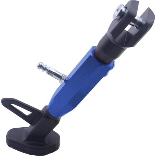 Black Blue CNC Alloy Adjustable Motorcycle Single Side Stand Leg Foot Kickstand Supporter 19-22CM