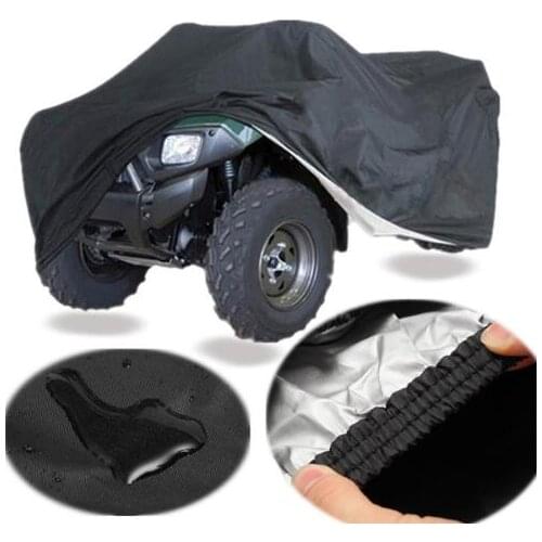 Black Universal XXXL 190T Waterproof Quad ATV Cover Vehicle Scooter Motorbike Cover