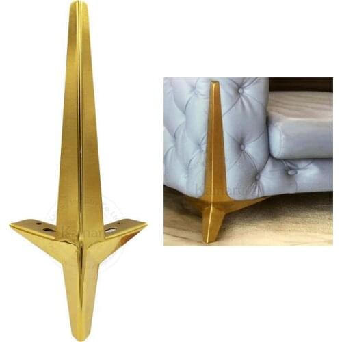 43cm long and thick sofa leg furniture foot rhombus accessories gold color metal heavy support solid cabinet feet