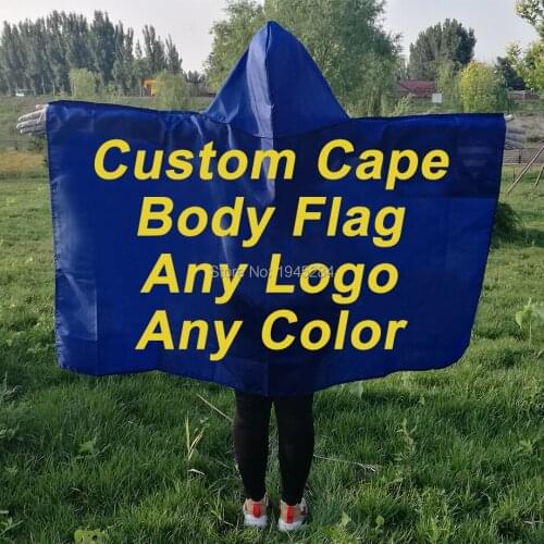 Custom Cape Flag Custom Body Flag Any Logo Any Color Custom Flag Banner 3x5ft 150x90cm, free shipping