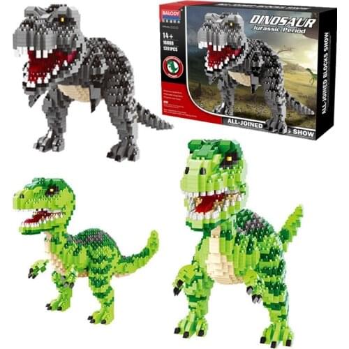 Jurassic World 2 Building Blocks Dinosaurs Figures Bricks Duplos Tyrannosaurus Rex Park Indominus Assemble Kids Toys