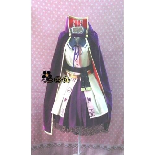 Hot Anime Project Touhou Shinnreibyou Toyosatomimi no Miko Cosplay Costume dress+cape