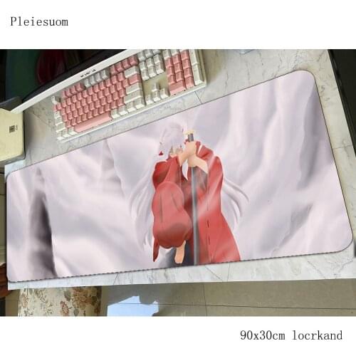 Inuyasha mouse pad 800x300x4mm mats Popular Computer mouse mat gaming accessories cheapest mousepad keyboard games pc gamer
