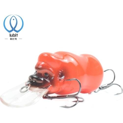 Lubit fishing lure 2020 Kingkong Crankbait 7.5cm 14g Diving Hard Plastic Floating Wobbler Lifelike Gorilla Fishing Lure Tackle