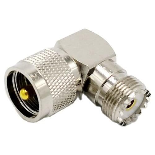 M type SL16 90 Degree UHF Plug Male PL259 To SO239 Female UHF Connector Right Angle Connector Adapter 3pcs/lot