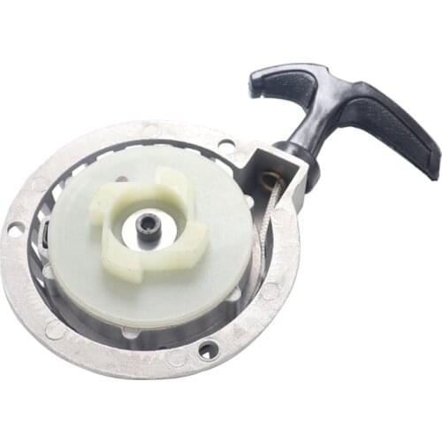 Mini Alloy Pull Starter Part Recoil Start For ATV 49CC Pocket Bike Minimoto Quad Recoil Starter Part Aluminum Silver