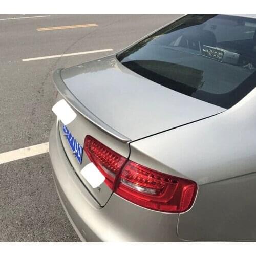 Unpainted Wing Spoilers Fit For 2014-2015 Audi A4 S4 Sedan Factory Style Rear Lip Spoiler ABS Trunk Model 1PCS