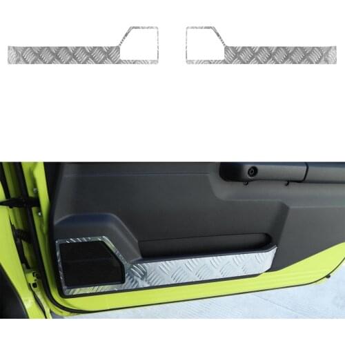 Aluminum Alloy New Car Styling For Suzuki Jimny 2019+ Interior Door Panel Decoration Strips Trim Sticker Cover Auto Molding