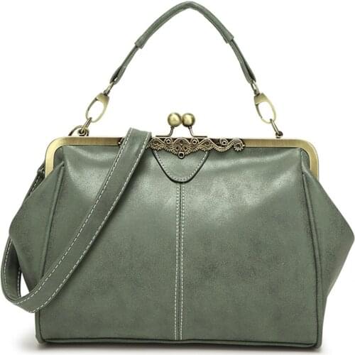 Fall/winter 2020 new handbag hand bill shoulder diagonal handbag frosted leather wallet British retro handbag women