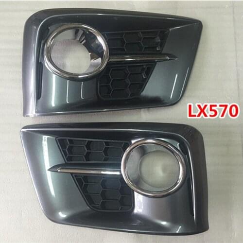 RQXR Front bumper light Front fog lamp cover frame for Lexus LX570 LX460 21012-2015