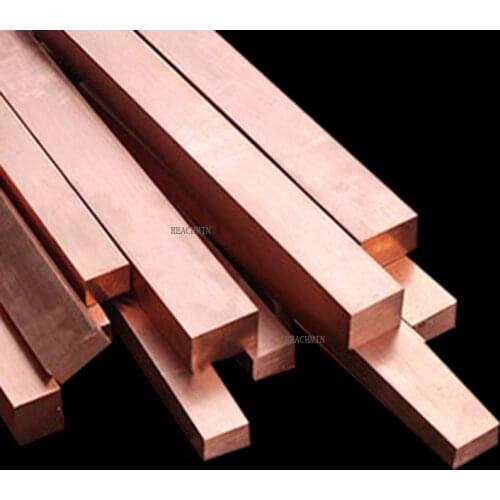 99.9% pure solid flat copper bar thickness 5mm/6mm Length 100mm