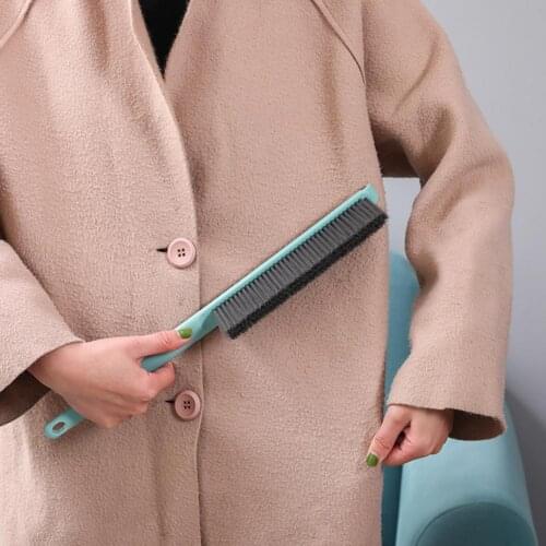 Portable Cleaning Brush Wide Application Long Handle Plastic Thicker Bristle Sweater Brush for Clothes Shaver Brush Tool Remover