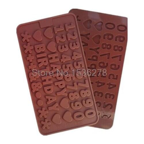 1PCS Love,Number,Letters Shape Silicone Mold, Jelly, Chocolate, Soap ,Cake Decorating DIY Kitchenware ,Bakeware A960