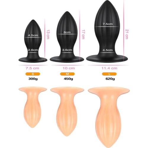 Silicone Pointed Cone Large Anal for Men and Women Chrysanthemum Anal Masturbation Device Massage Masturbate Adult Sex Toys