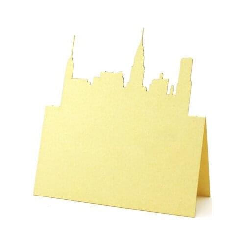 New York City Skyline Wedding Placecards tent place cards bridal baby shower Seating number name Escort Cardpc001