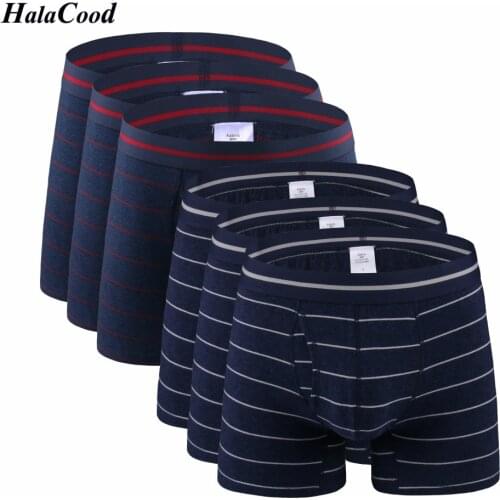 6Pcs/lot Mens Clothing Male Underwear Fashion Sexy High Quality Mens Boxer Shorts Mans Jockstrap Panties Man Cotton Underpant