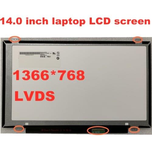 14-inch Laptop LCD Screen Universal for B140XW03 V.0 LP140WH2 N140BGE-L32 HB140WX1-300 BT140WG03 LTN140AT20