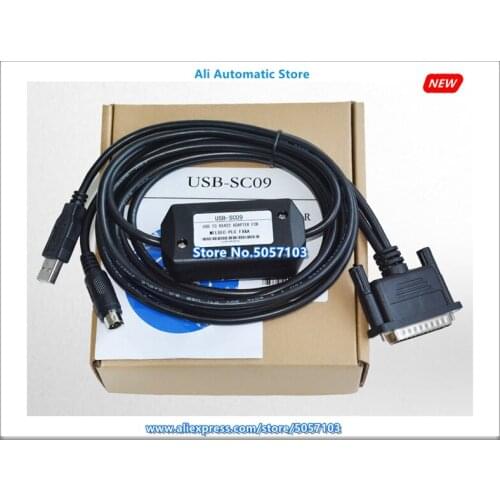 USB-SC09 PLC Communication Cable FX And A Series Programming Cable